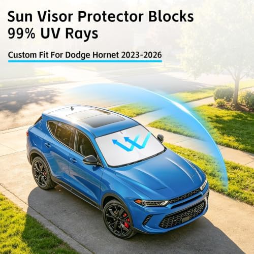 Windshield Sun Shade for Dodge Hornet 2023-2026 Sunshade - Image 2