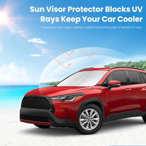 Windshield Sunshade for 2022-2026 Toyota Corolla Cross Sun Visor Shield - Image 2