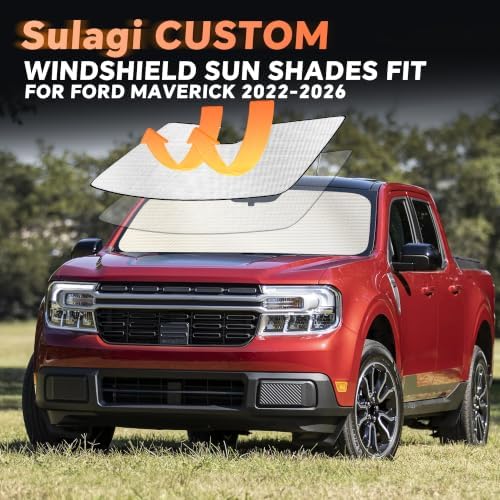 Windshield Sun Shade for Ford Maverick 2022-2026 - Image 6