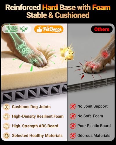 【3-Gen Upgraded】Truck Back Seat Cover for Dogs, Hard Bottom But Soft Touch | Thick Foam Padding, 600LBS Robust ABS Base BackSeat Extender, Anti-Scratch , Double Stitched Seams, for Full-Size SUV & Truck - Image 2