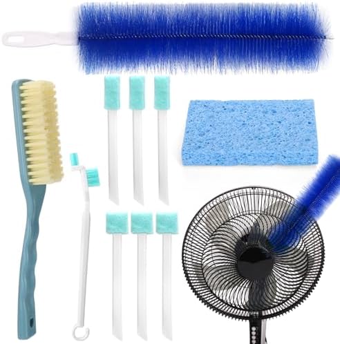 XANGNIER Fan Cleaning Brush Dust Removal Tool Kit,Bendable,10 Pcs by XANGNIER