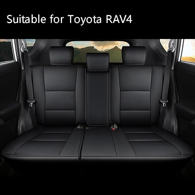 CocheFamilia Custom Fit CRV Seat Covers for Select Honda CRV 2015 2016 -Full Set, Leather (Black, 2015-2016 CRV) - Image 2