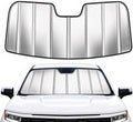 Custom Fit Windshield Sun Shade for Silverado/Sierra 1500/2500/3500/Suburban/Tahoe/Yukon/XL 2007-2014, Foldable 3-Layer High Reflective Silver Sunshade, Blocks UV Rays & Reduces Cabin Heat by Unknown