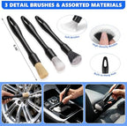21PCS Car Detailing Kit Interior Cleaner - with Handheld Car Vacuum, Windshield Cleaning Tool, Detailing Brushes, Car Cleaning Supplies Kit for Women Men (Blue) - Image 5
