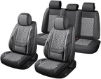 Car Seat Covers Full Set Custom Fit For Lexus RX350 2009-2026, Black&Gray | Lumbar Support, Premium Faux Leather, Breathable, Anti-Slip, Airbag Compatible, Waterproof, Car Seat Protectors, 2 Row-5Seat - Image 7