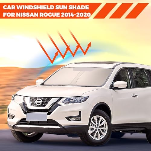 Foldable Front Windshield Sunshade fit for Nissan Rogue 2014-2020 - Image 3