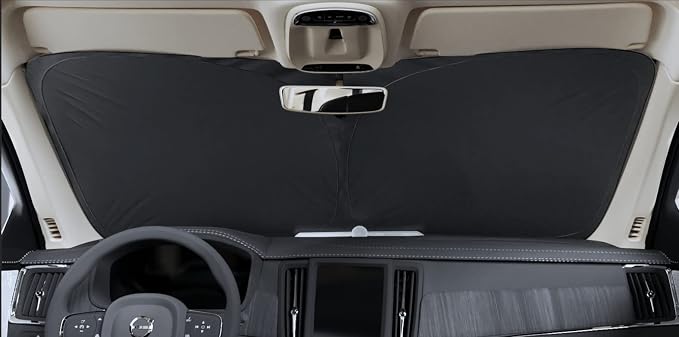 Autotech Park Foldable Sunshade Compatible with 2011-2015 Kia Optima Sedan, UV Reflective and Easy Storage, Custom-fit Car Windshield Sun Shade - Image 3