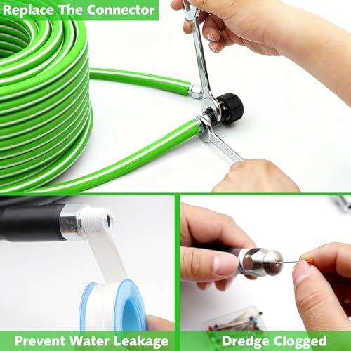 Sewer Jetter Kit 100 FT for Pressure Washer, 5800 PSI Drain Cleaner Hose - Image 7