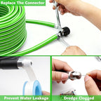 Sewer Jetter Kit 100 FT for Pressure Washer, 5800 PSI Drain Cleaner Hose - Image 7