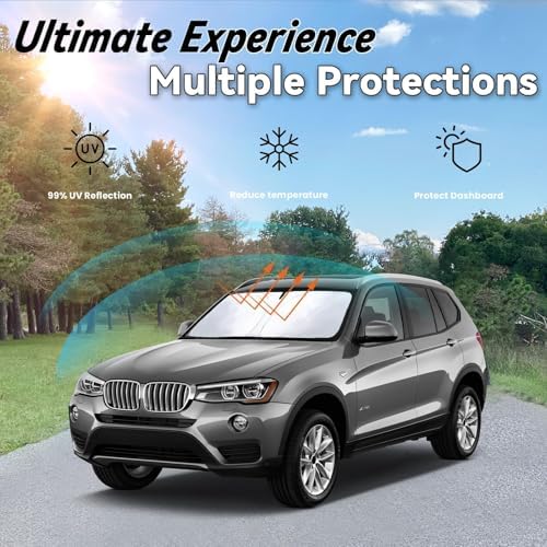 Windshield Sun Shade for BMW X3 2018-2026 Accessories - Image 3