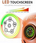 2026New Pressure Power Washer 5000PSI with Adjustable Touch Screen 8 Level, 34" Tall, 4 Quick Connect Nozzles,Inlet Hose&Filter&500mlFoam Cannon for Cars/Fences/Driveways/Home Cleaning (Red) - Image 3