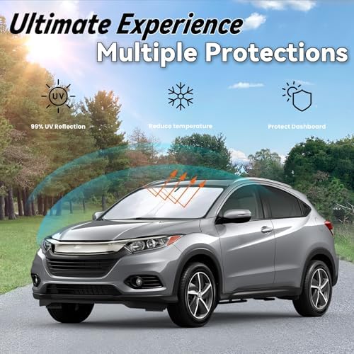 Windshield Sun Shade for 2023-2026 Honda HR-V (LX Sport EX EX-L) - Image 3