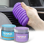 TICARVE 2Pack Cleaning Gel for Car Cleaning Putty Car Slime for Cleaning Car Detailing Putty Detail Tools Car Interior Cleaner Automotive Car Cleaning Kits Keyboard Cleaner Blue Purple (320g/11.2oz) by TICARVE