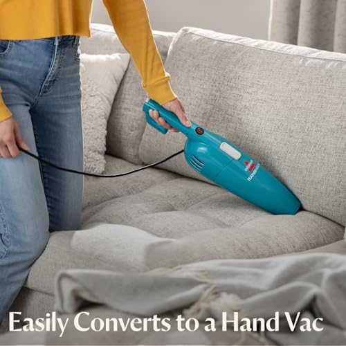 Bissell 2033 Featherweight Stick Lightweight Bagless Vacuum and Electric Broom with Crevice Tool for Hard Floors and Carpets, Blue - Image 4