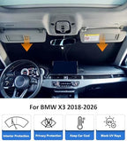 Windshield Sun Shade for BMW X3 2018-2026 Accessories - Image 2