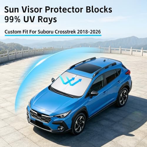 Windshield Sun Shade for Subaru Crosstrek 2018-2026 Sunshade - Image 2