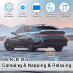 TINGLU Window Shades for Hyundai Elantra 2021-2025 2026 Accessories Car Side Full Windows Rear Triangular Windshield Sun Shade Sun UV Rays Privacy Protection 6PCS - Image 6