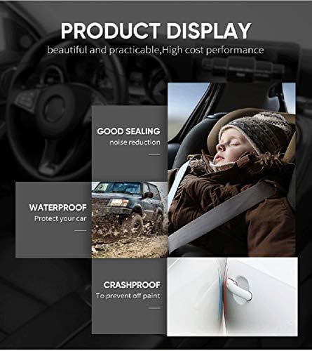 Car Door Edge Guards, 32Ft Car Door Protector Trim Rubber Door Seal Protector U Shape Trim Molding Protection Strip for Most Car (Clear) - Image 3
