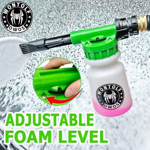Wontolf Car Wash Foam Gun Foam Cannon Sprayer Kit with Car Wash Soap, Microfiber Car Wash Mitt, Storage Bag - Car Wash Kit - Snow Foam Blaster - Connects to Garden Hose - Car Accessories for Men - Image 5