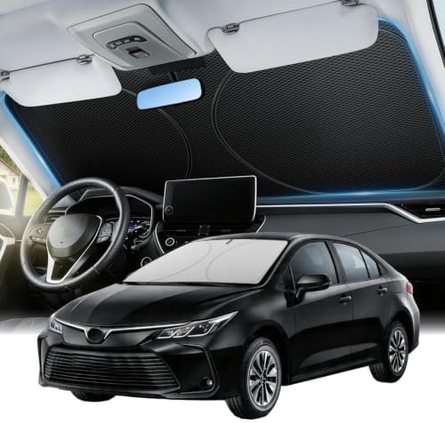 Zanch Windshield Sun Shade for Compact SUV & Sedan, 59" × 29" by Zanch