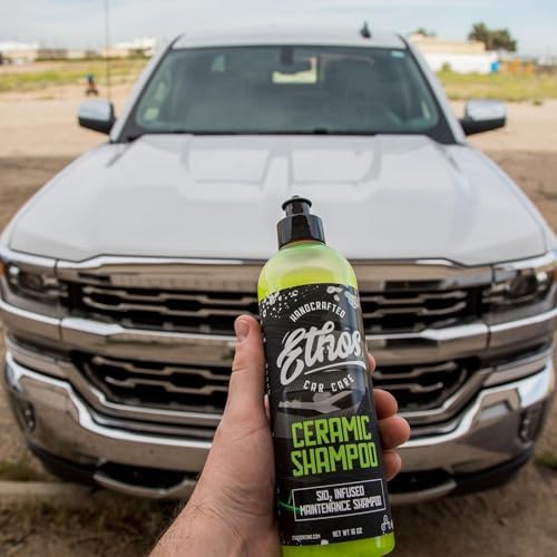 Ceramic Car Shampoo - Slick Ceramic Car Wash Soap for Coatings - pH-Balanced Car Wash Shampoo - Adds Hydrophobic Protection | Enhances Coatings, Waxes or Sealants | Incredible Shine (16oz - 2 Pack) - Image 3