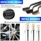 Car Cleaning Kit, 17PCS Car Interior Detailing Kit with Gray High Power Handheld Vacuum, Detailing Brush Set, Windshield Cleaner, Cleaning Gel, Complete Auto Accessories for Men, Women - Image 6