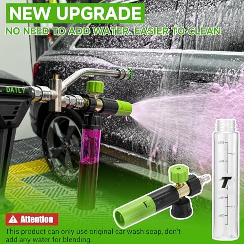 Tool Daily Pressure Washer Short Gun with Mini Foam Cannon Dual Connector - Image 5