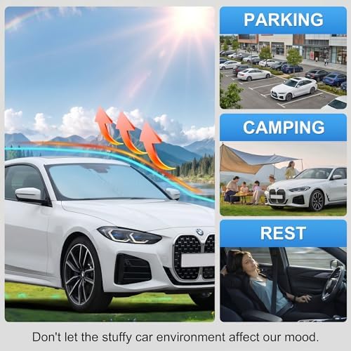 Custom Fit Windshield Sun Shade for BMW 4 Series 2021-2026 - Image 6