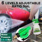 anngrowy Car Wash Foam Gun Soap Car Wash Foam Cannon for Garden Hose Foam Sprayer Car Wash Soap Foam Gun Hose Foam Cannon Blaster Hose Foam Cannon Gun Quick Connector to Any Garden Hose (Green) - Image 4