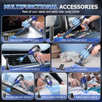 JONYJ Handheld Car Vacuum Cleaner Cordless, 16000PA Hand Held Vacuum Portable, 2 in 1 Air Duster and Mini Vacuum Cleaner Rechargeable with LED, Multi-Nozzles & Washable Filters for Home Office Car Pet - Image 4