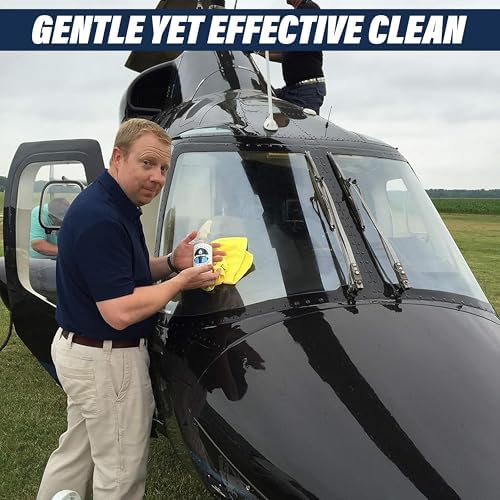 Plane Perfect Eyes Outside Windshield Cleaner - Aviation & Multi Surface Glass, Plastic, Plexiglass - Streak Free, Non Abrasive, Reduces Fog, UV Safe for Airplanes, Cars, Boats & LCD Screens | 128 Oz - Image 4