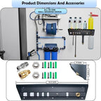 Pressure Washer Gun Holder with Shelf,Foam Cannon Holder for Pressure Washer Wand,Pressure Washers Nozzle Tips,Soap Bottle Holder, pressure washer parts & accessories & attachments Storage Rack - Image 6