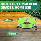 LidoDola 16'' Pressure Washer Surface Cleaner Green, Power Washer Accessory - Image 6