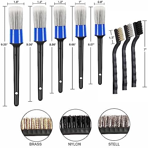 HMPLL 10pcs Car Detailing Kit, Premium Detailing Brush Set - Image 4