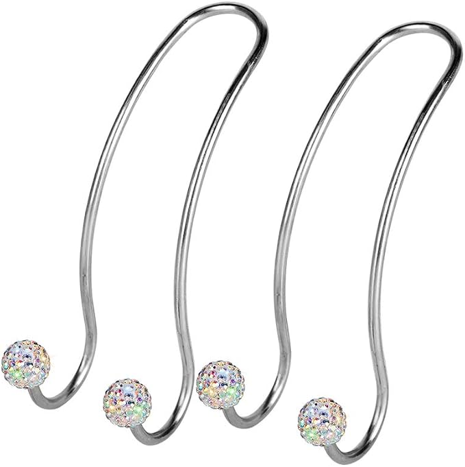 SAVORI Auto Hooks Bling Car Hangers Organizer Seat Headrest Hooks Strong and Durable Backseat Hanger Storage Universal for SUV Truck Vehicle 2 Pack (AB) by SAVORI