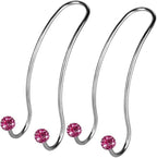 SAVORI Auto Hooks Bling Car Hangers Organizer Seat Headrest Hooks Strong and Durable Backseat Hanger Storage Universal for SUV Truck Vehicle 2 Pack (Fuchsia) by SAVORI