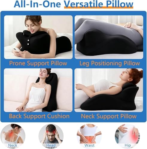 Memory Foam Wedge Pillow, 27° Ergonomic Body Support Pillow - Image 5