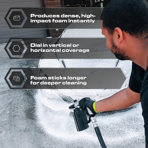 Blackline Foam Cannon PRO for Pressure Washers, 1/4" Quick Connect, Thick - Image 3