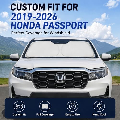 Custom Fit Windshield Sun Shade for Honda Passport 2019-2025 - Image 2