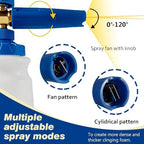ESP Car Wash Foam Cannon, 1/4" Quick Connect Foam Gun with Adjustable Spray, Alloy Body, Wide Mouth Bottle & Versatile Converter for Car Cleaning & Outdoor Use - Image 3