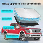Windshield Sun Shade for Nissan Titan 2016-2026 Sunshade - Image 3