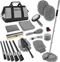 THINKWORK Car Wash Detailing Kit with 62'' Car Wash Mop & Detailing Brushes by THINKWORK