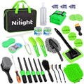 Nilight 37PCS Car Detailing Kit for Interior Exterior Car Care, Green by Nilight