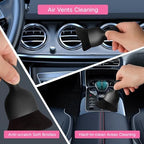 Qydipclin 7pcs Windshield Cleaner Tool Car Window Cleaning Wash Kit with 4 Reusable Microfiber Pads 1 Spray Bottle and Extendable Handle Auto Glass Wiper Kit, Pink - Image 6
