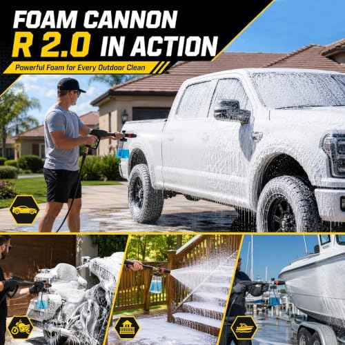 Raincovo Foam Cannon R 2.0 with Wide Mouth and Base, Adjustable Snow Foam - Image 6