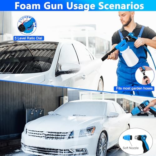 THINKWORK Car Wash Kit with Foam Gun, Complete Car Detailing Kit 40 PCS - Image 3