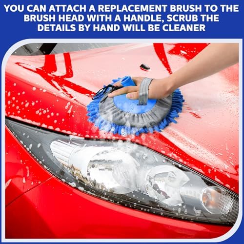 Layhit 10 Pcs Car Wash Mitt Set, Brush Not Included, Royal Blue - Image 6