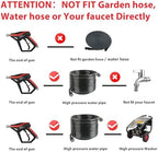 Sooprinse Short Pressure Washer Gun with Foam Cannon, Foam Cannon for Pressure Washer, 1/4 Inch Quick Connector, 5 Nozzle Tips with Car Wash Mitt, 1 Liter - Image 2
