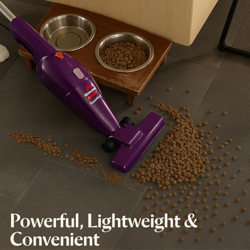 Bissell 20334 Featherweight Stick Lightweight Bagless Vacuum and Electric Broom with Crevice Tool for Hard Floors and Carpets, Purple - Image 2