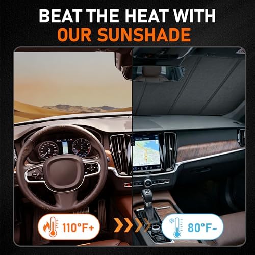 Custom Fit 2018-2024 Camry Windshield Sun Shade for Toyota Camry 2018 2019 2020 2021 2022 2023 2024 Automotive Car Front Window Sunscreen Sunshade - Image 5